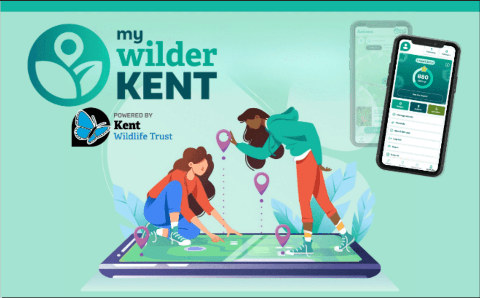 A couple of people playing a game on a tablet