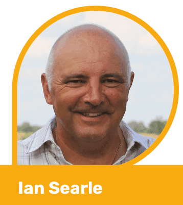 An image of a man with a yellow circle around him